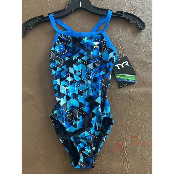 TYR Youth 1 Piece SwimSuit Girls Size 24 child - Picture 1 of 3
